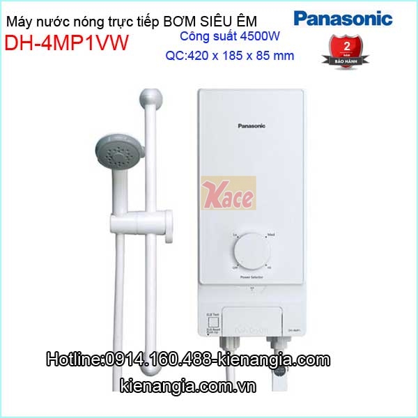 Máy nước nóng trực tiếp có bơm an toàn Panasonic-DH-4MP1VW