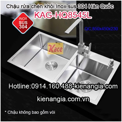 Chậu rửa chén inox 304 liền khối nhập khẩu KAG-HQ8545L