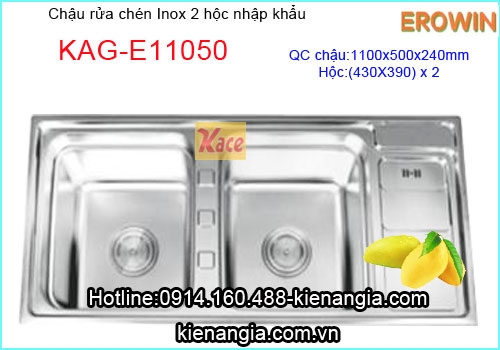 Chậu rửa bát nhập khẩu EROWIN to KAG-E11050