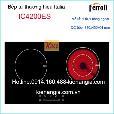 Bếp từ hồng ngoại Ferroli-Italia IC4200ES