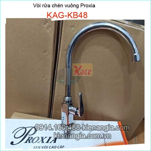 Vòi rửa chén lạnh thân vuông Proxia KAG-KB48
