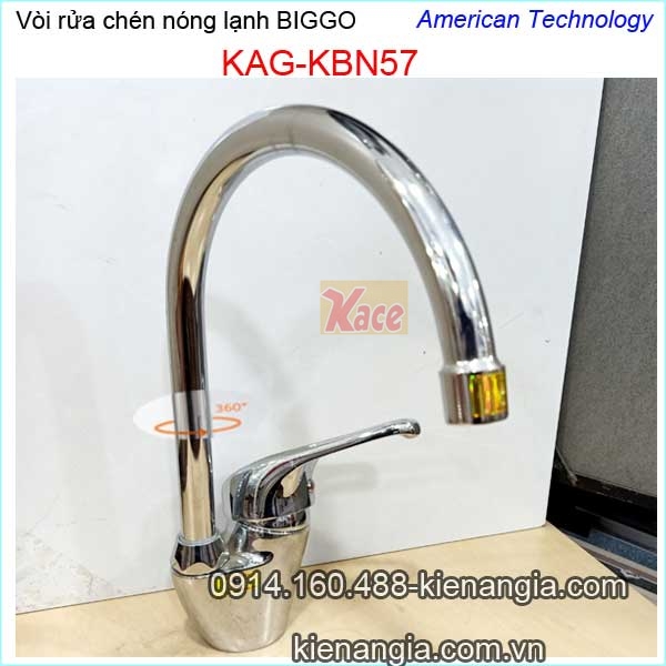 Vòi rửa chén nóng lạnh Biggo KAG-KBN57