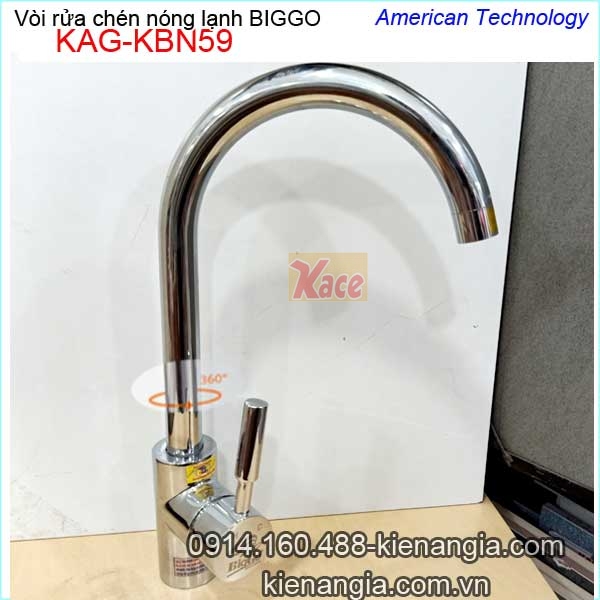 Vòi rửa chén nóng lạnh Biggo KAG-KBN59