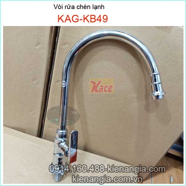 Vòi rửa chén lạnh thân ống trúc KAG-KB49