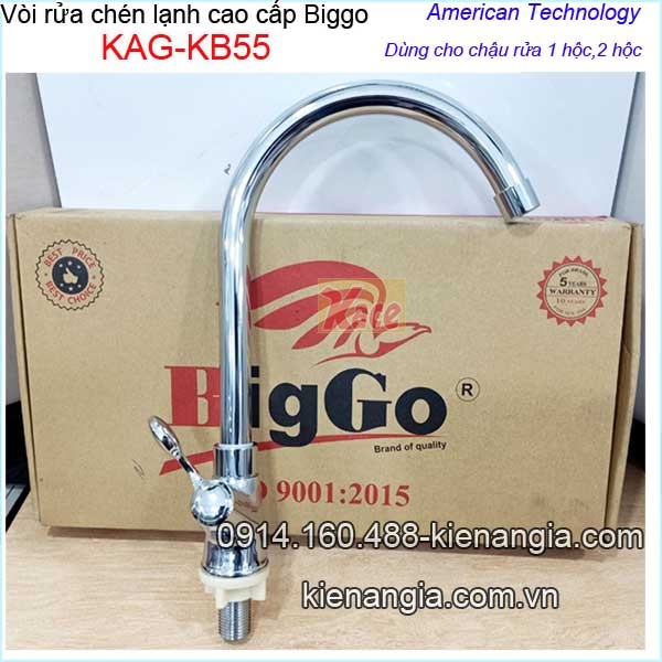 Vòi rửa chén lạnh cao cấp Biggo KAG-KB55