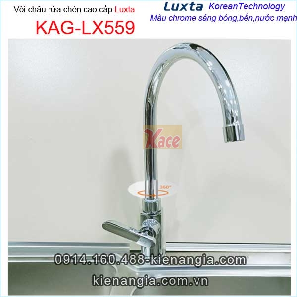 Vòi chậu rửa chén lạnh Luxta Korea KAG-LX559