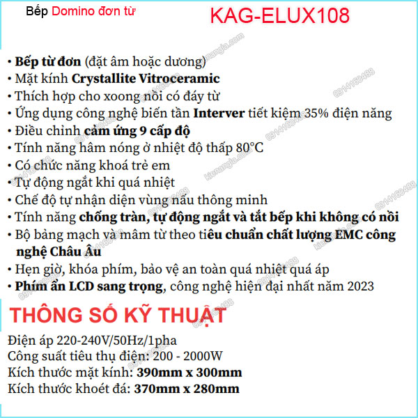 KAG-ELUX108-bep-Domino-don-tu-Capri-KAG-ELUX108-thong-so