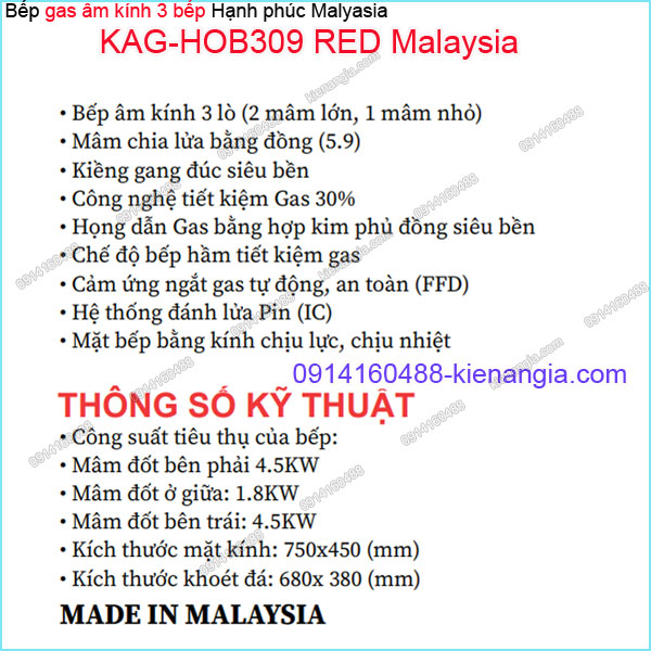 KAG-HOB309-RED-Malaysia-Bep-gas-am-kinh-3-bep-hanh-phuc-Malaysia-KAG-HOB309-RED-Malaysia-thong-so