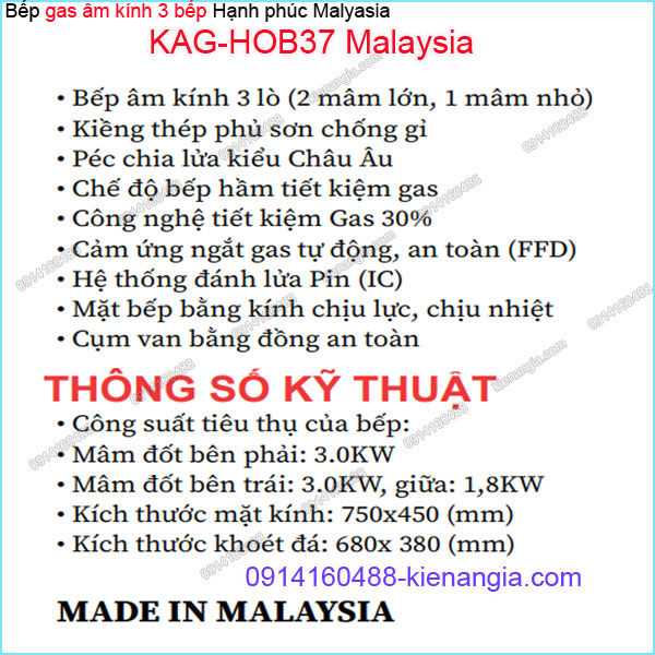 KAG-HOB37-Malaysia-Bep-gas-am-kinh-3-bep-hanh-phuc-Malaysia-KAG-HOB37-Malaysia-thong-so