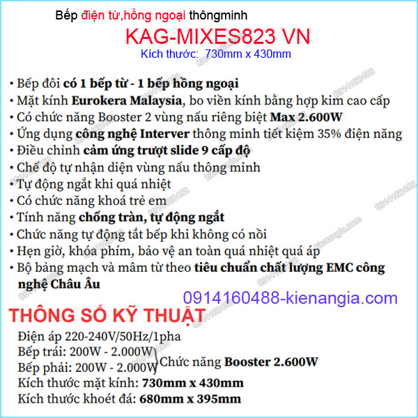KAG-MIXES823-VN-Bep-tu-hong-ngoai-thong-minh-Capri-KAG-MIXES823-VN-thong-so