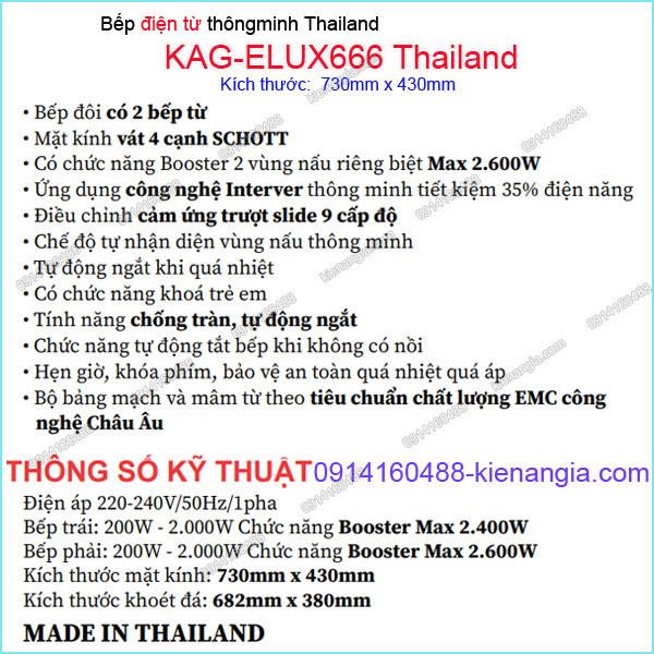 KAG-ELUX666Thailand-Bep-tu-thong-minh-Capri-Thailand-KAG-ELUX666Thailand-thong-so