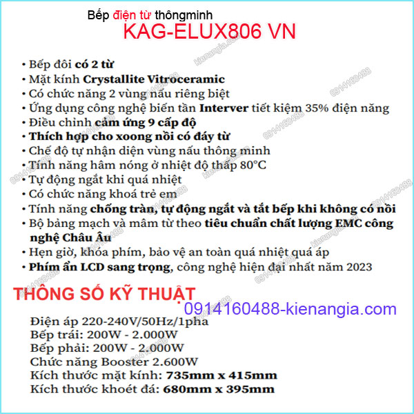 KAG-ELUX806-VN-Bep-tu-thong-minh-Capri-KAG-KAG-ELUX806-VN-thong-so