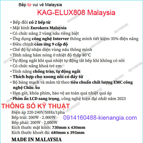 KAG-ELUX808-Malaysia-Bep-tu-vui-ve-MAlaysia-Capri-KAG-ELUX808-Malaysia-thong-so