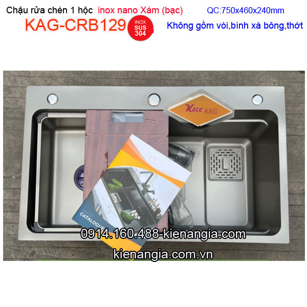 KAG-CRB129-Chau-rua-chen-nano-grey-1-hoc-7546-inox-304-KAG-CRB129-2