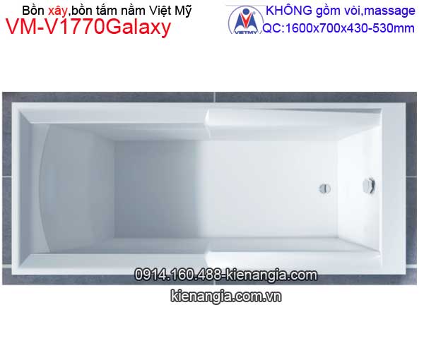 Bồn tắm nằm xây Galaxy Việt Mỹ  VM-V1770Galaxy