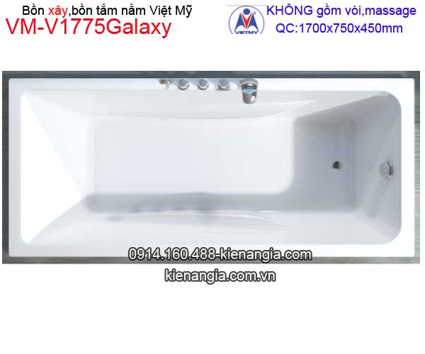 Bồn tắm nằm xây Galaxy Việt Mỹ VM-V1775Galaxy