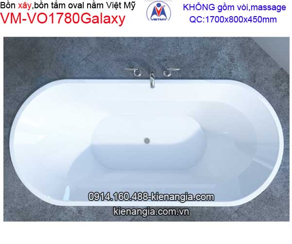 Bồn xây oval Galaxy Việt Mỹ  VM-VO1780Galaxy