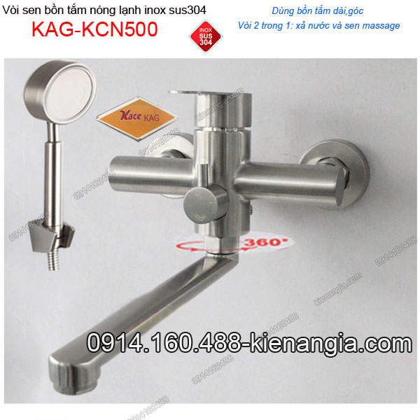 KAG-KCN500-Sen-bon-tam-DAI-nong-lanh-inox-sus304-KAG-KCN500
