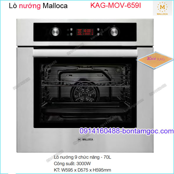 Lò nướng MALLOCA 9 chức năng 70 lít KAG-MOV659I