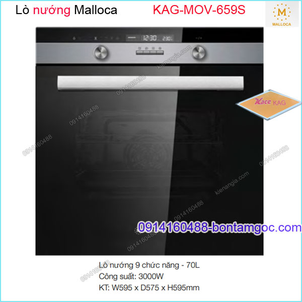 Lò nướng MALLOCA 9 chức năng 70 lít KAG-MOV659S