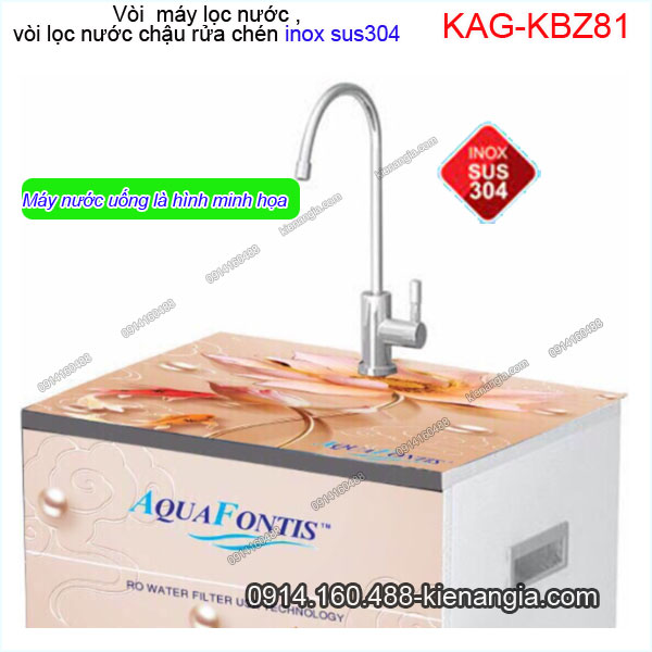 Vòi máy lọc nước,vòi lọc nước chậu rửa chén inox sus304 KAG-KBZ81