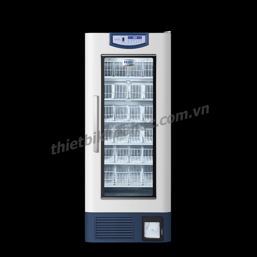 Tủ lạnh trữ máu chuyên dụng 608 lít, kiểu giỏ đựng mẫu, bộ ghi nhiệt độ tích hợp Haier HXC-608
