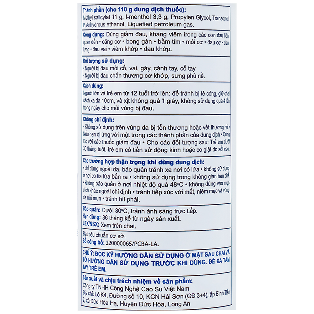Chai xịt Safefit Jet Spray hỗ trợ giảm đau kháng viêm (110ml)