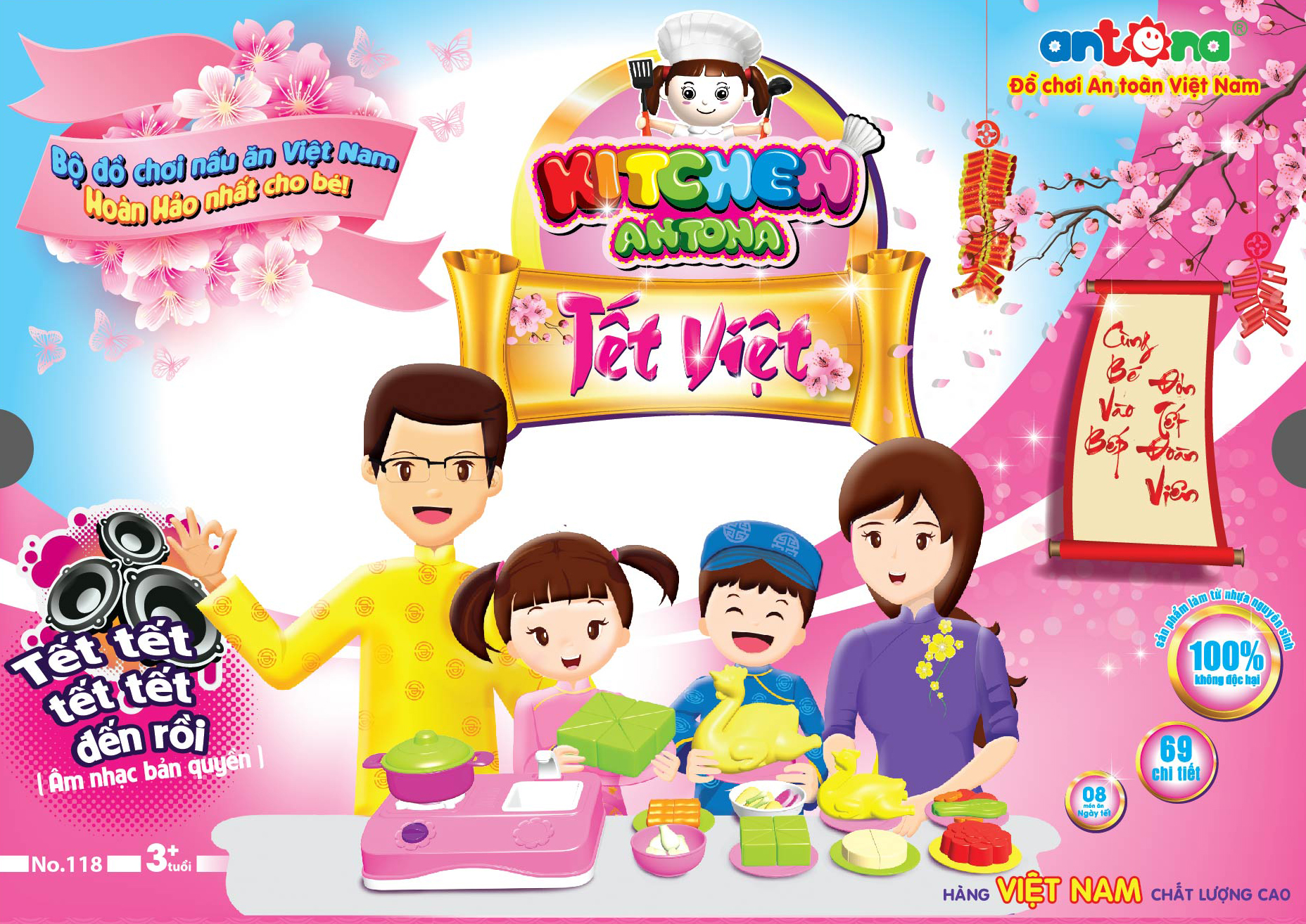 TVC - Sản phẩm bộ đồ chơi nấu ăn truyền thống của Việt  Nam Kitchen Antona - Tết Việt