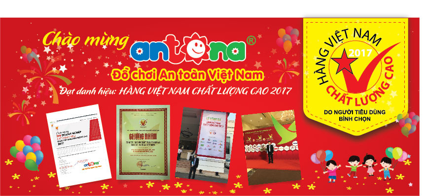 Chào mừng Antona đạt danh hiệu Hàng Việt Nam chất lượng cao 2017