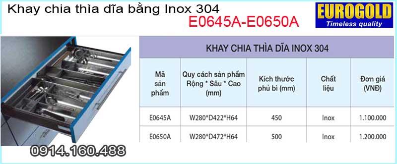 Khay-chia-thia-nia-inox-304EUROGOLD-E0645A-E0650A-TSKT