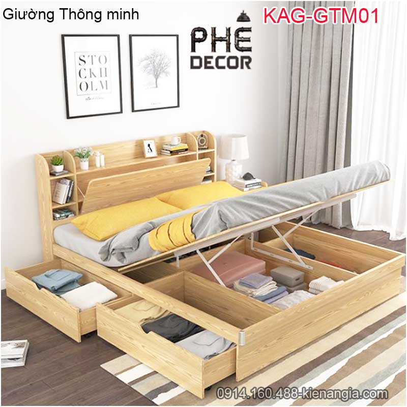Giường ngủ thông minh ,giường ngủ đa năng KAG-GTM01