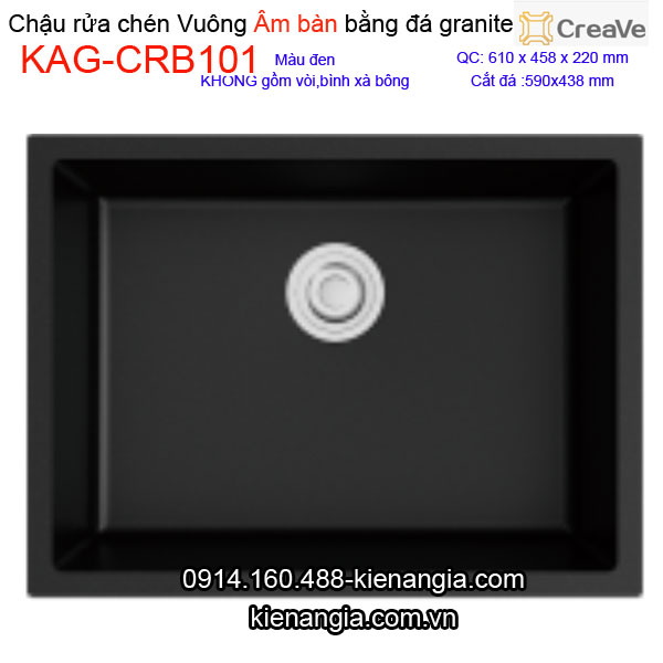 KAG-CRB101-Chau-rua-chen-da-granite-vuong-am-ban-cao-cap-Creave-KAG-CRB101