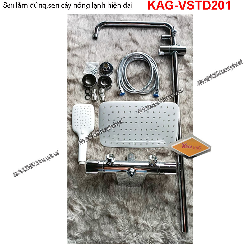 Sen tắm đứng  điều chỉnh nhiệt độ  KAG-VSTD201