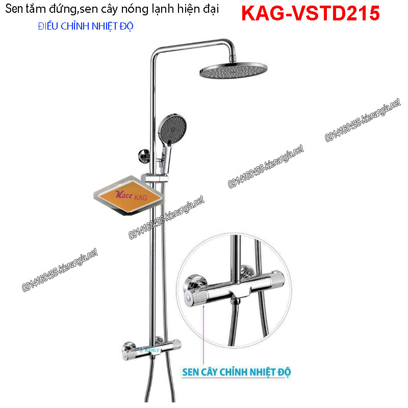 Sen cây ,sen tắm đứng điều chỉnh nhiệt độ KAG-VSTD215