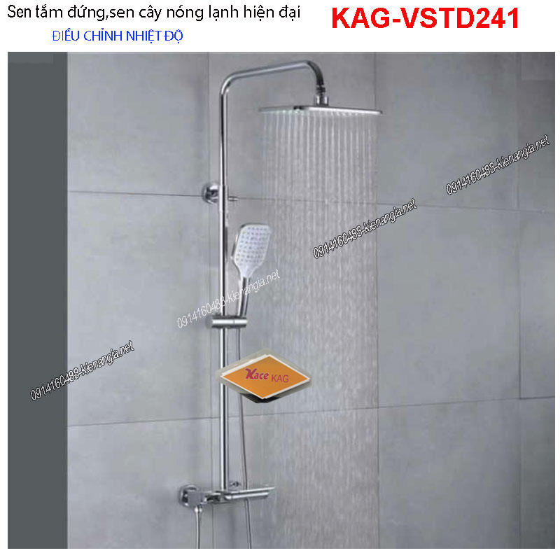 Sen tắm đứng điều chỉnh nhiệt độ bấm phím đàn KAG-VSTD241