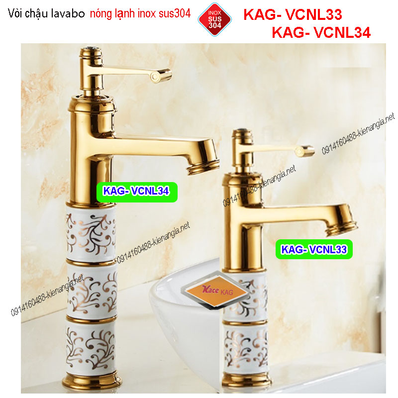 KAG-VCNL33-Voi-chau-lavabo-nong-lanh-20-30-cm-vang-trang-KAG-VCNL3334