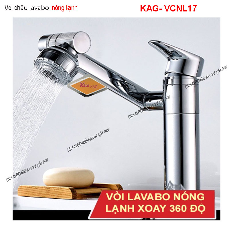 KAG-VCNL17-Voi-chau-lavabo-xoay-360-do-nong-lanh-trang-KAG--VCNl17