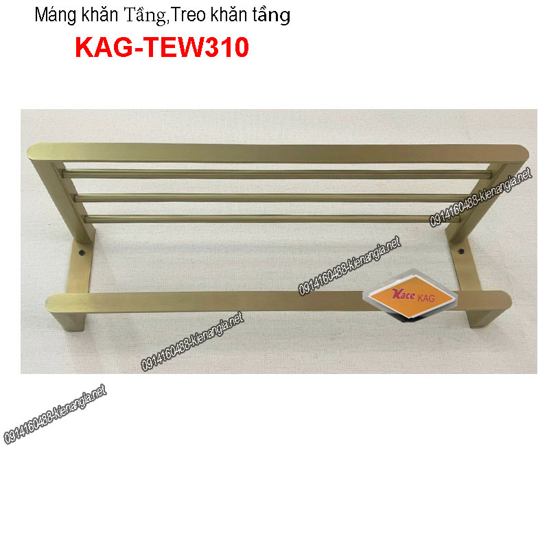 Máng khăn tầng vàng đồng cổ điển KAG-TEW310