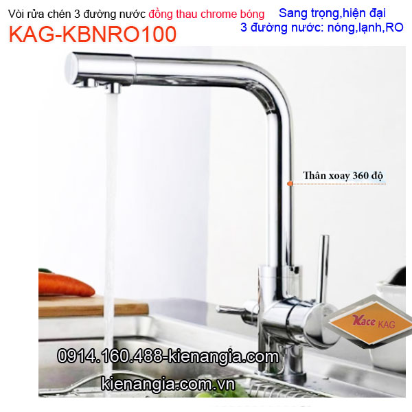 Vòi rửa chén nóng lạnh có lọc nước uống RO KAG-KBNRO100