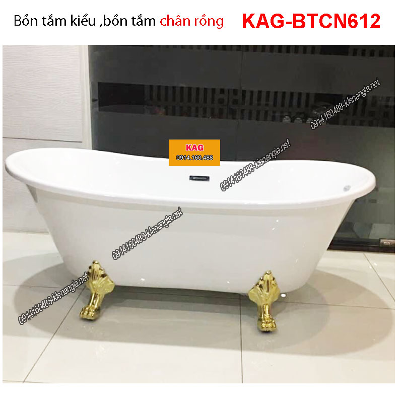 Bồn tắm kchân rồng ,bồn độc lập KAG-BTCN612