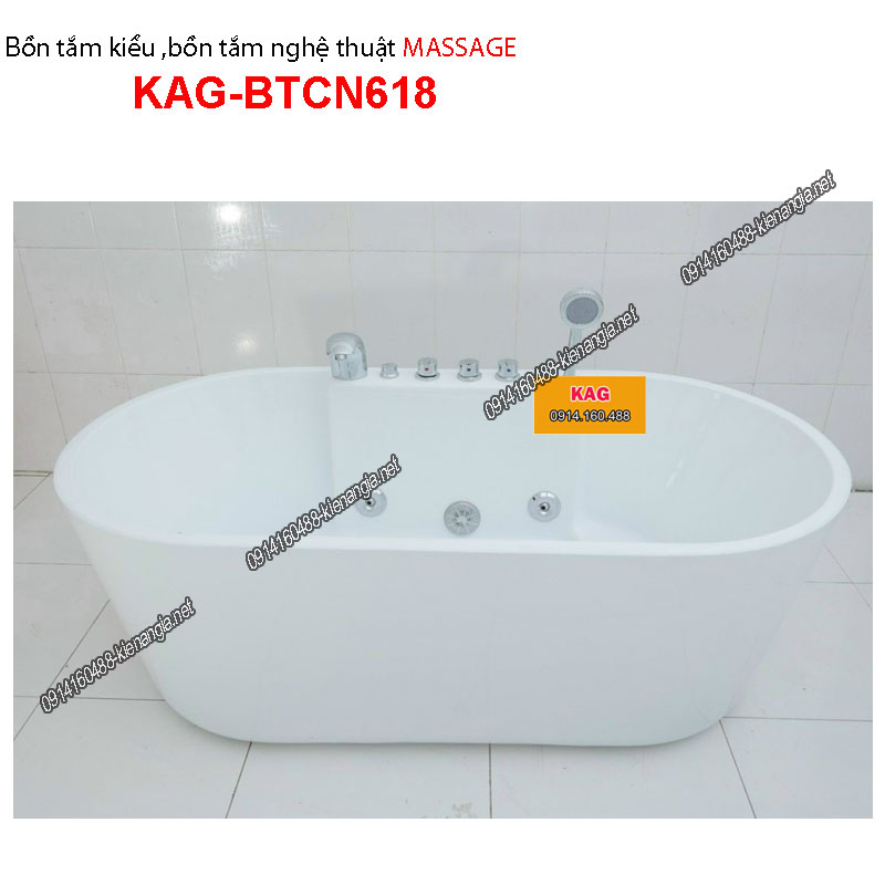 Bồn tắm kiểu Oval Massage  KAG-BTCN618