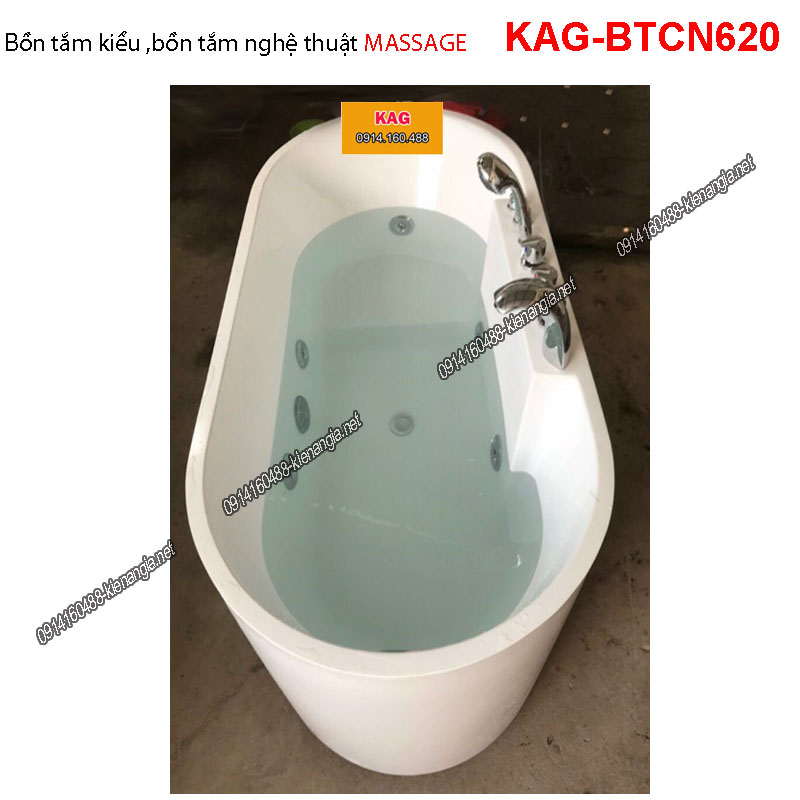 Bồn tắm kiểu Oval Massage KAG-BTCN620
