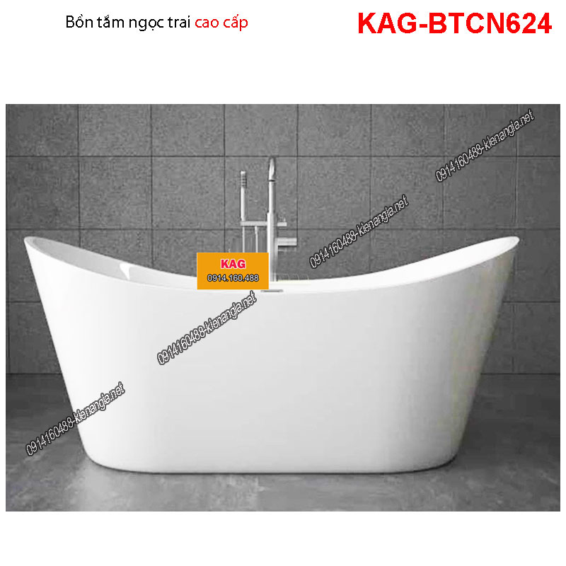 Bồn tắm kiểu Oval ,bồn độc lập KAG-BTCN624