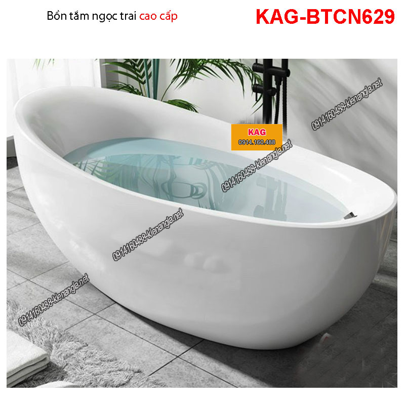 Bồn tắm kiểu Oval độc lập KAG-BTCN629