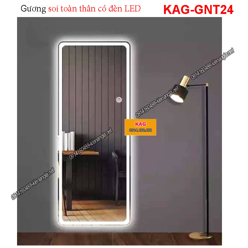 Gương soi toàn thân có đèn LED cảm ứng KAG-GNT24
