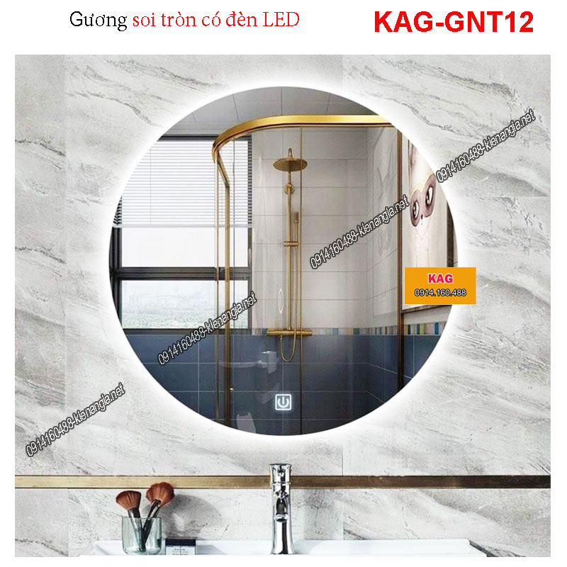 Gương soi Tròncó đèn LED cảm ứng KAG-GNT12