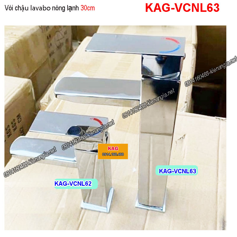 Vòi 30cm lavabo ĐẶT BÀN  Chrome bóng KAG-VCNL63