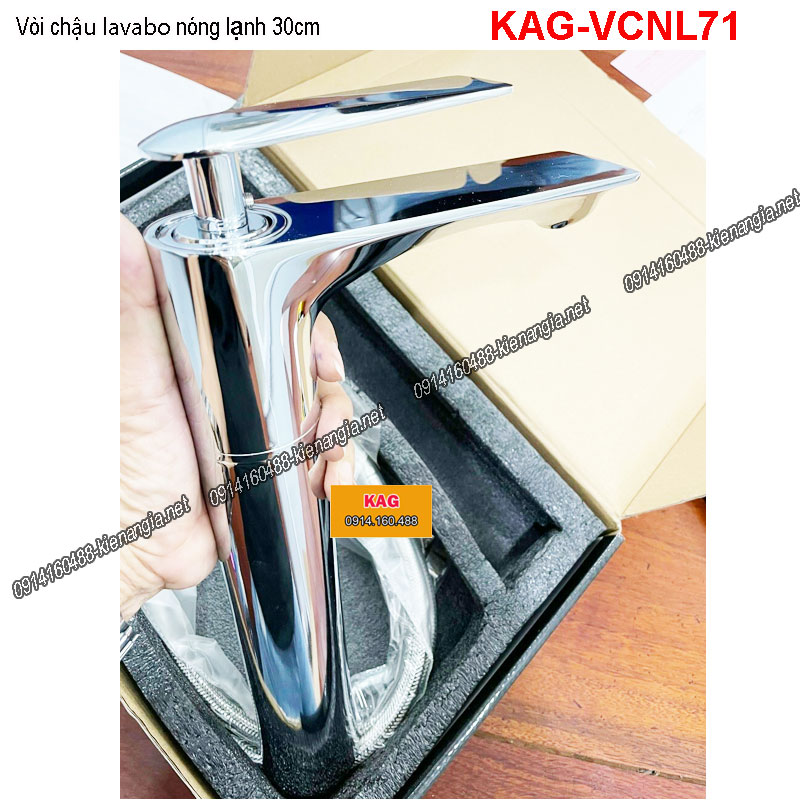 Vòi 30cm lavabo ĐẶT BÀN  Chrome bóng KAG-VCNL71