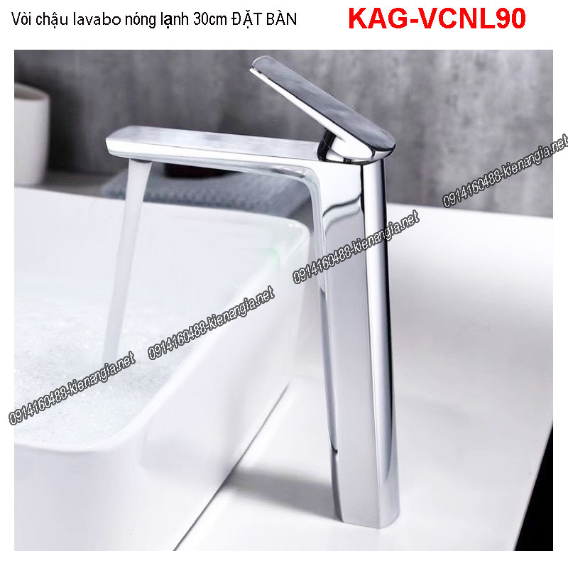 Vòi 30cm lavabo ĐẶT BÀN  Chrome bóng KAG-VCNL90