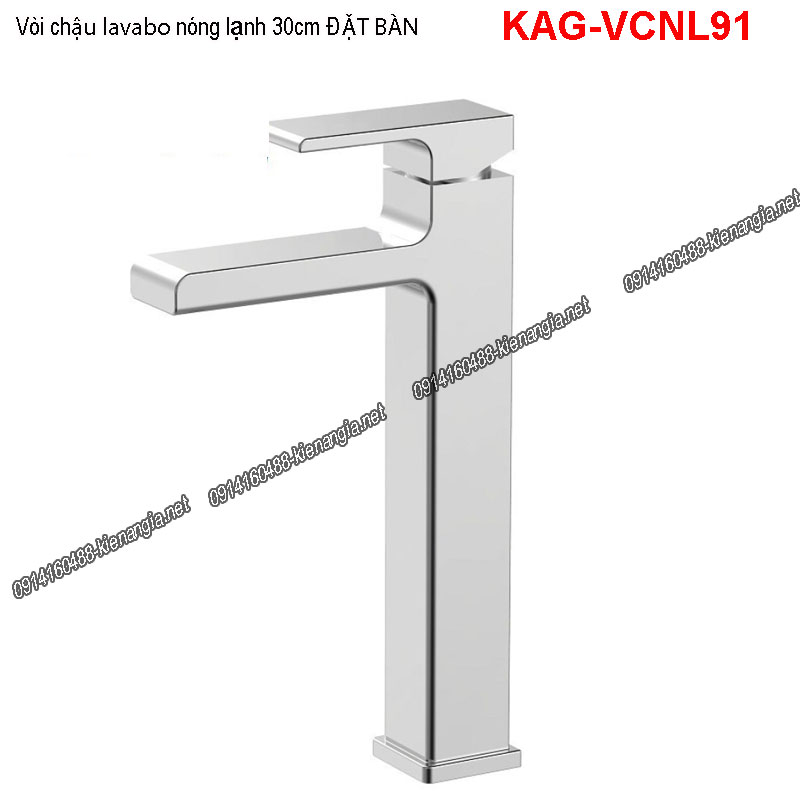 Vòi 30cm lavabo ĐẶT BÀN  Chrome  bóng KAG-VCNL91